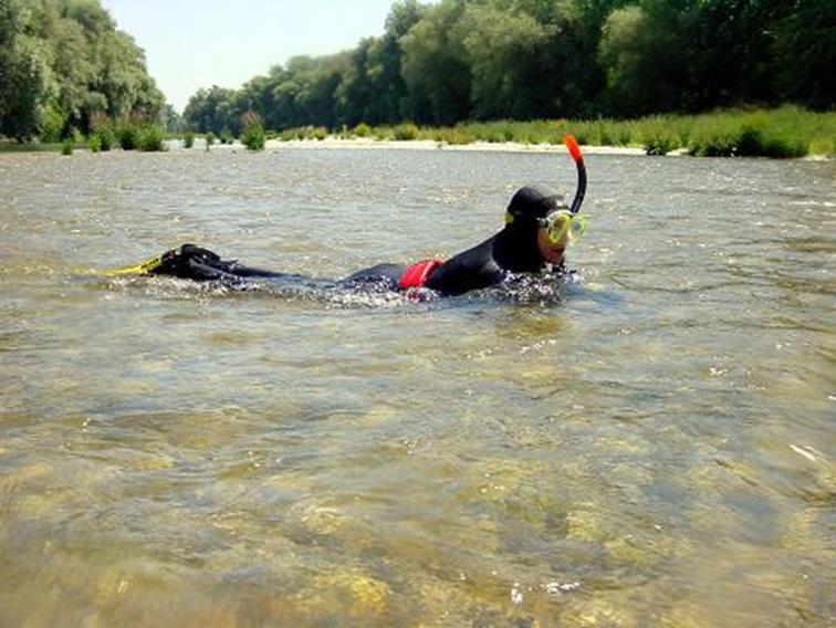 Pause an der Sandbank